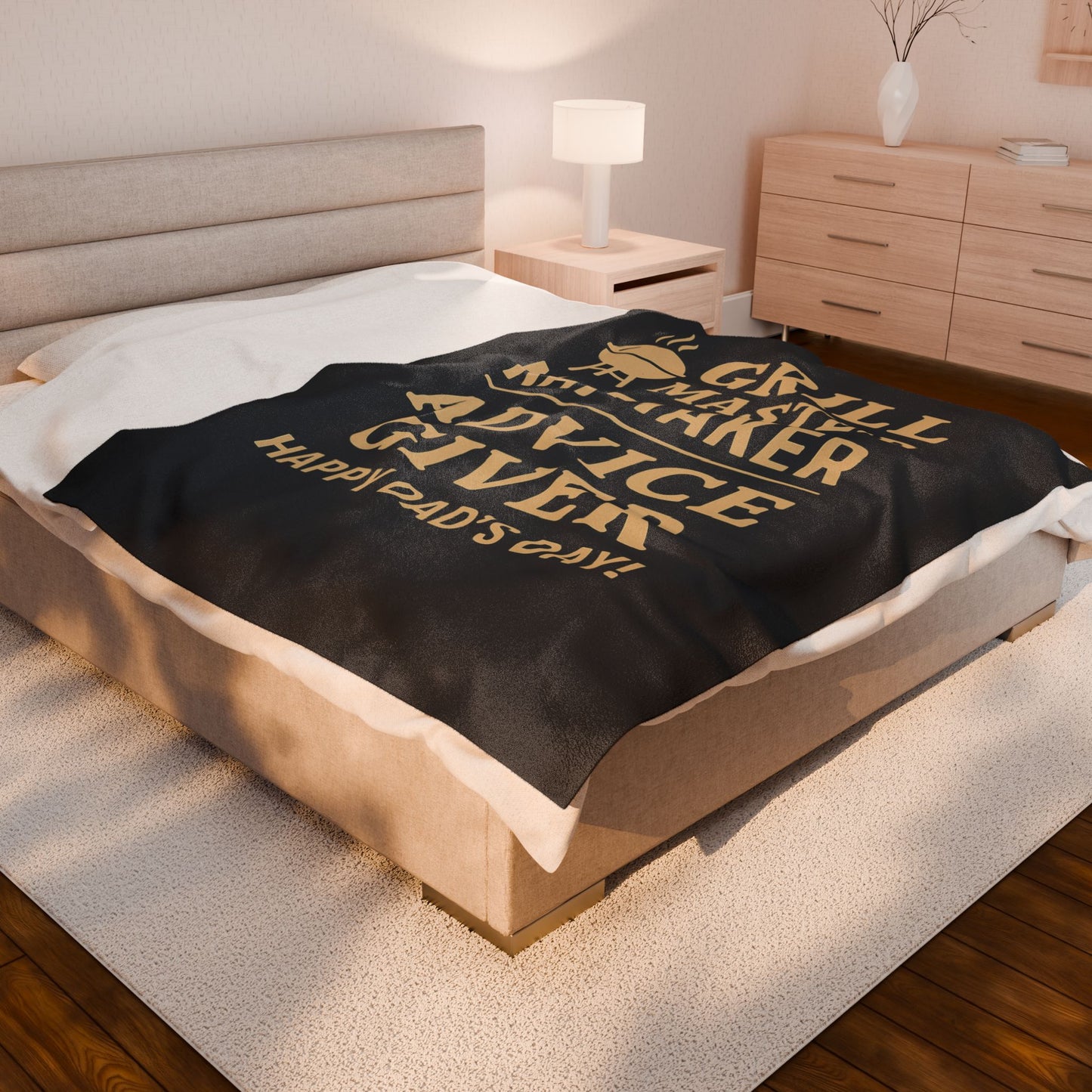 Father's Velveteen Plush Blanket
