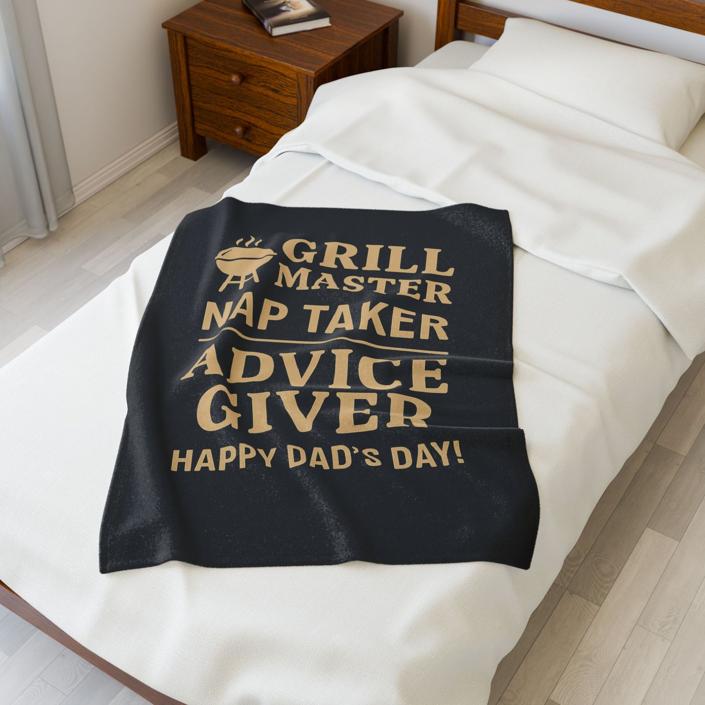 Father's Velveteen Plush Blanket