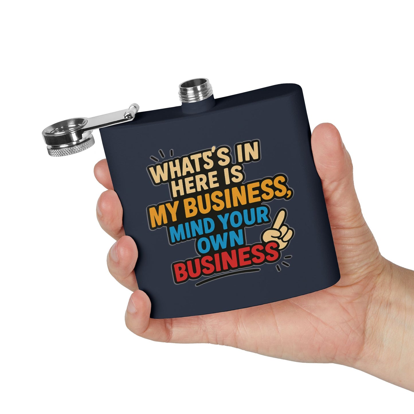 Stainless Steel Flask with Funny Quote