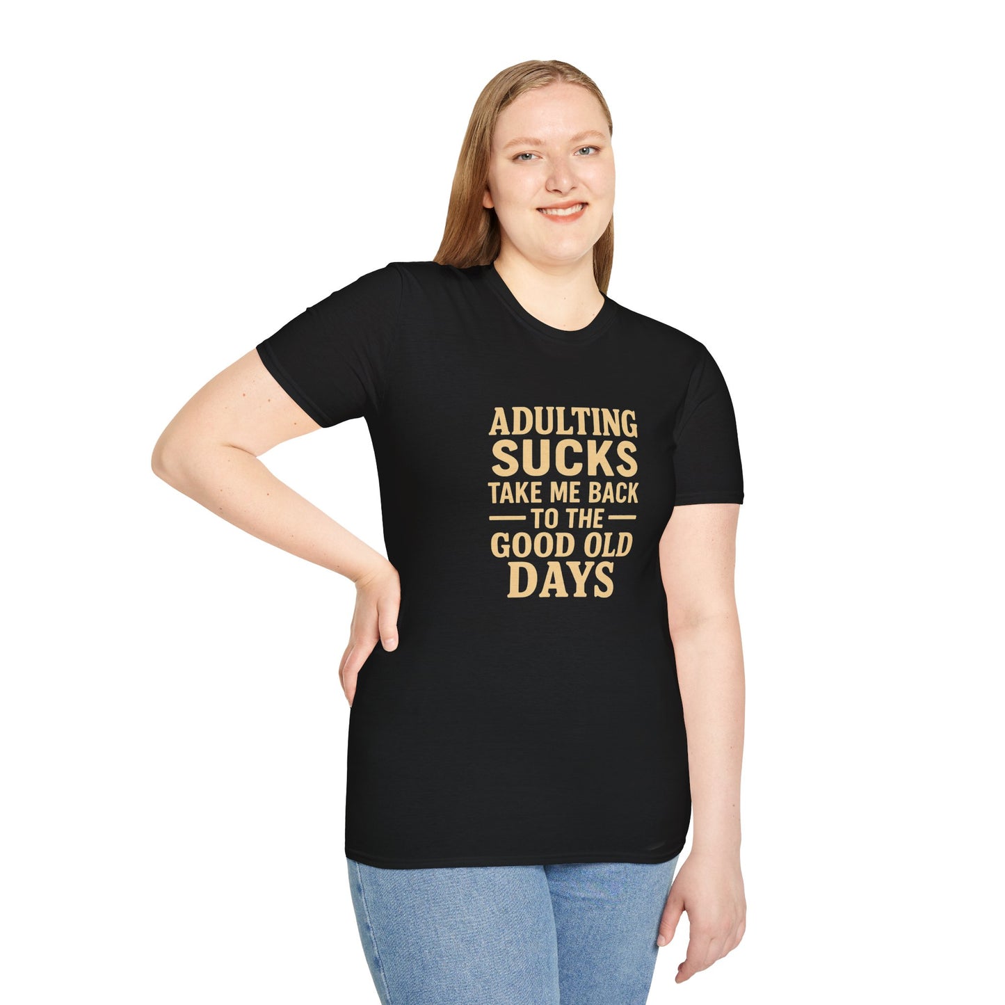 Nostalgic Tee with Funny Saying