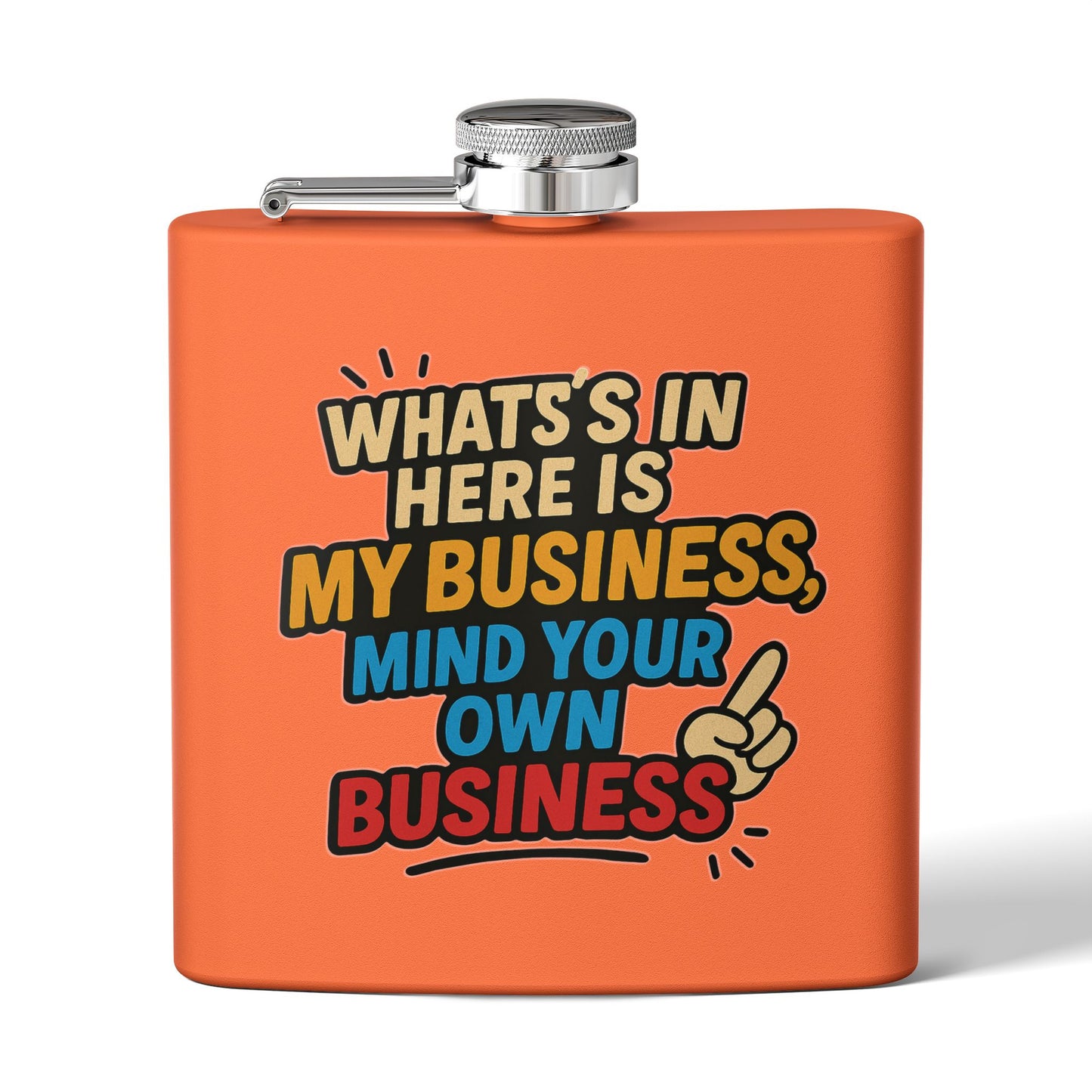 Stainless Steel Flask with Funny Quote
