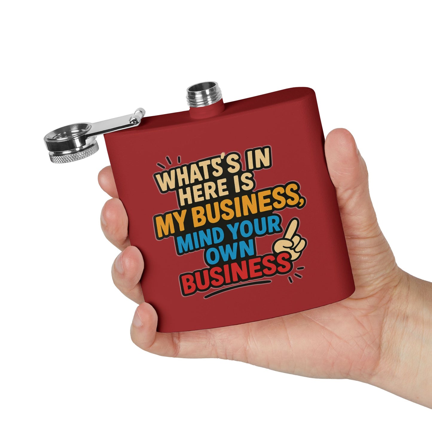 Stainless Steel Flask with Funny Quote