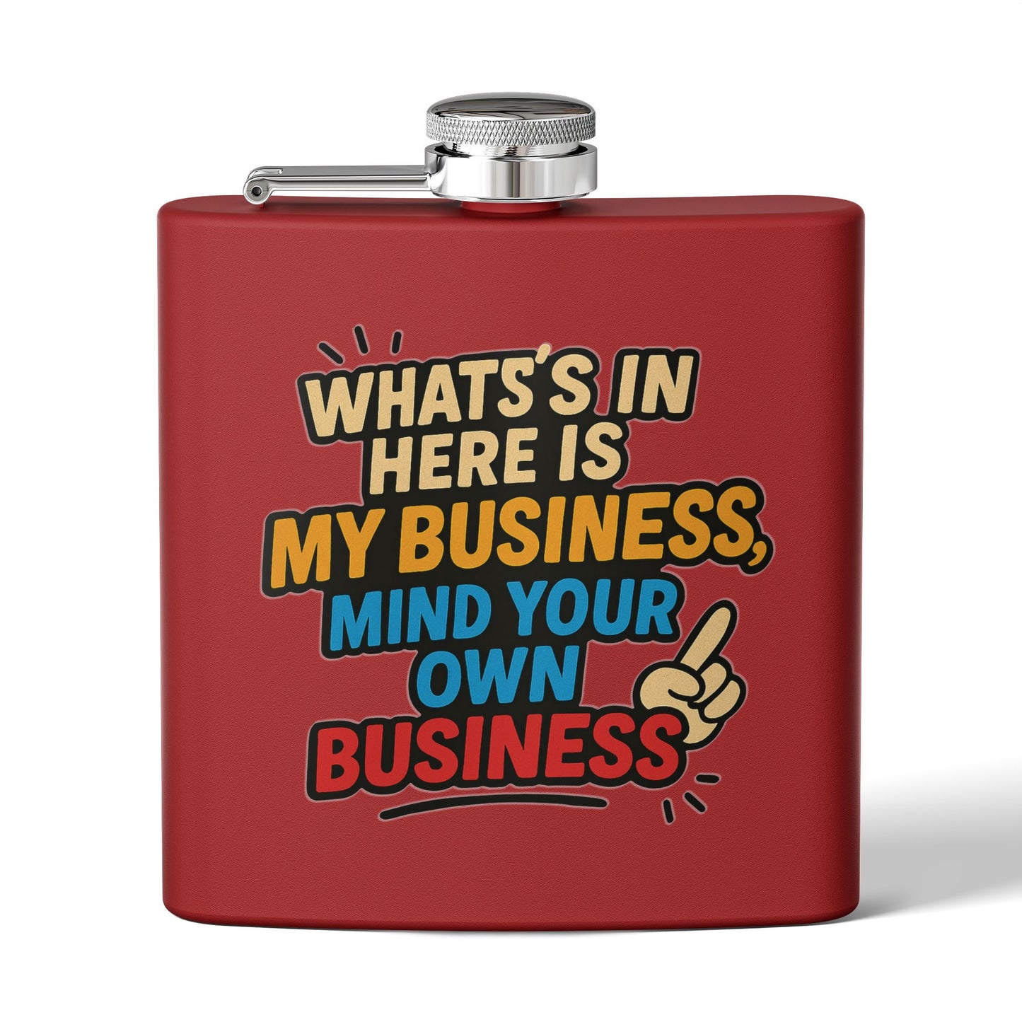 Stainless Steel Flask with Funny Quote
