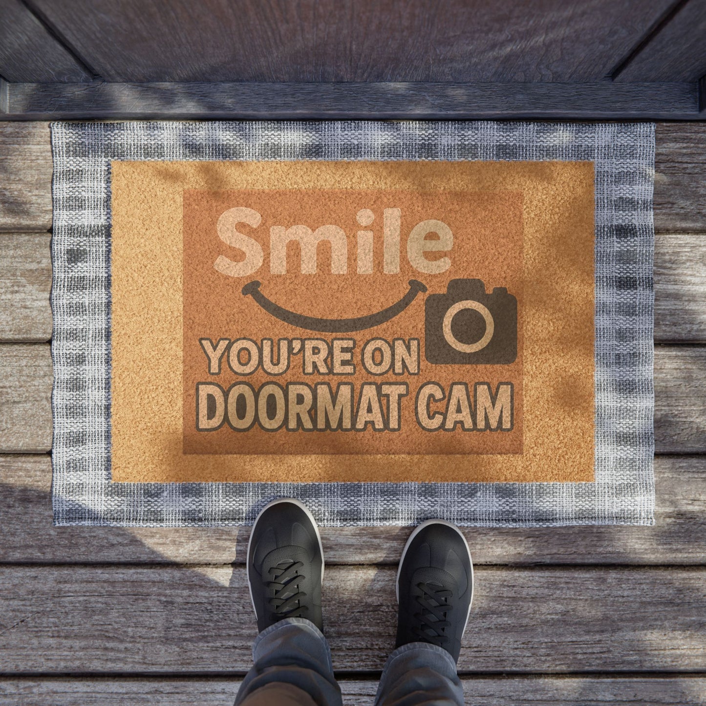 Smile You're on Doormat Cam