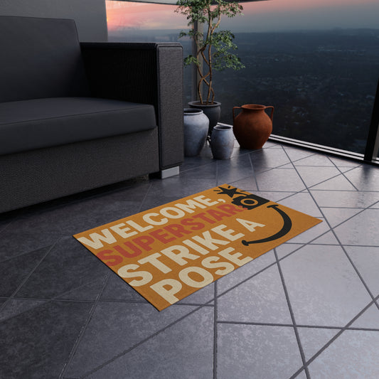 Welcome Superstar Outdoor Rug
