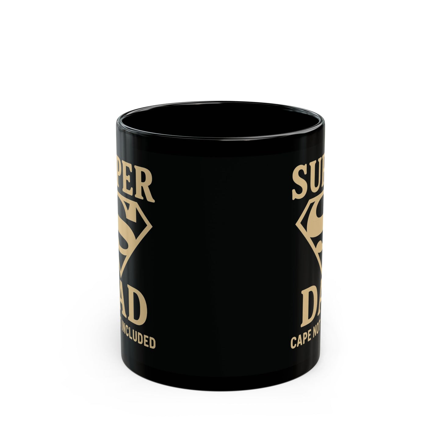 Super Dad Black Mug - Perfect Gift for Father’s Day, Coffee Lover, Funny Dad Gift, Birthday Present, Home Office Decor