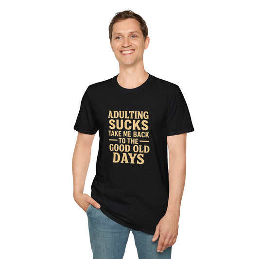 Nostalgic Tee with Funny Saying