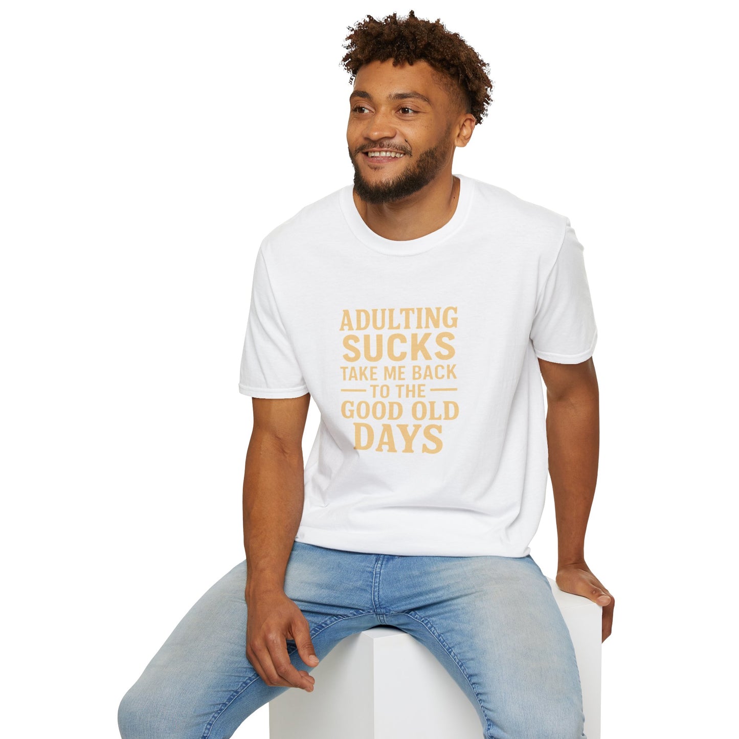 Nostalgic Tee with Funny Saying