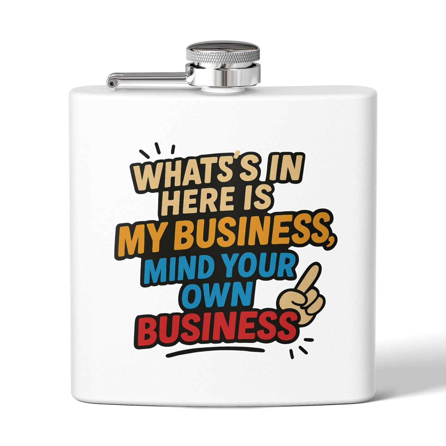 Stainless Steel Flask with Funny Quote