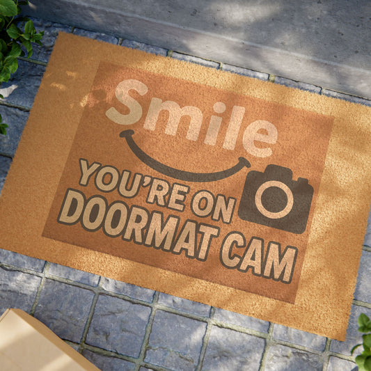 Smile You're on Doormat Cam