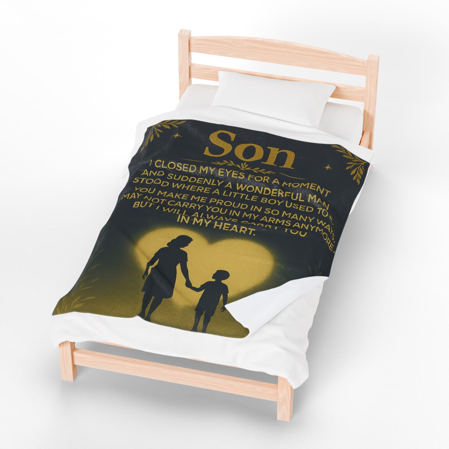 Plush Blanket - Gift from Mother to Son