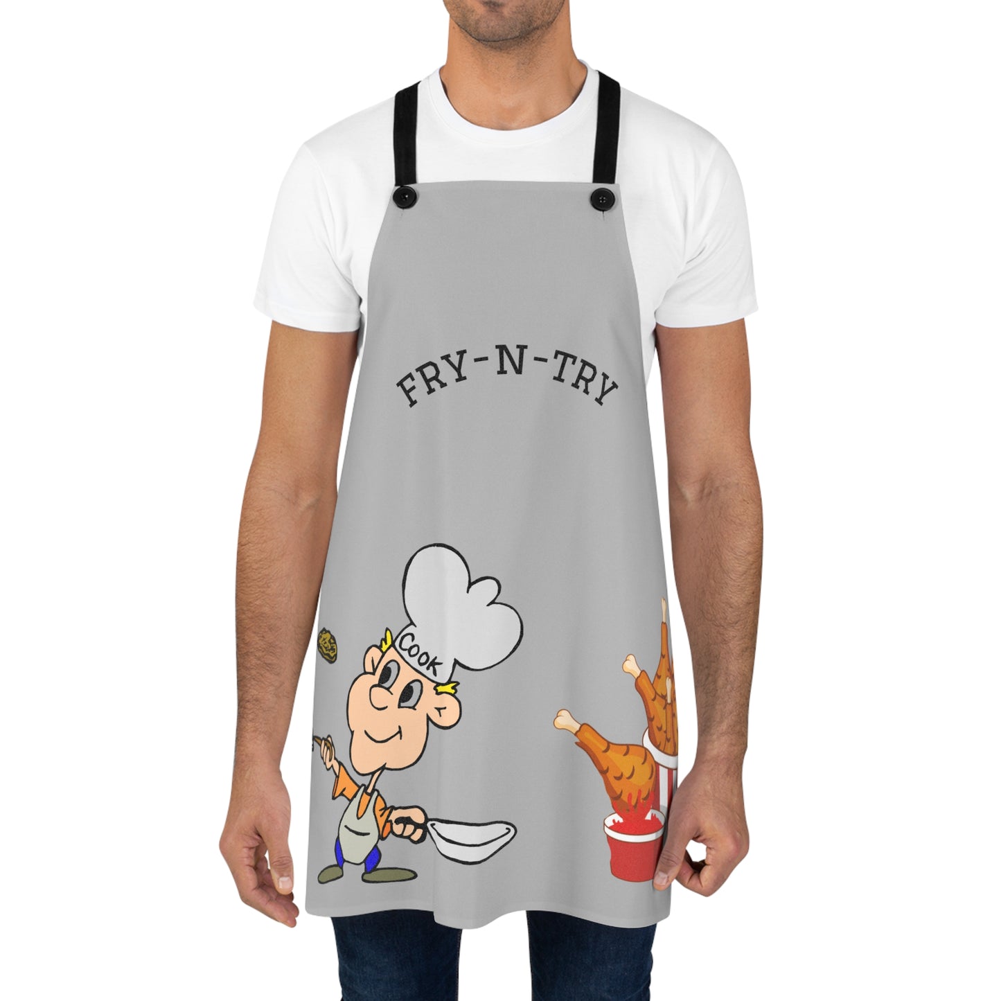 Playful Chef Apron, Cooking gift, Frying apron, Funny kitchen attire, Baking present, Foodie accessory