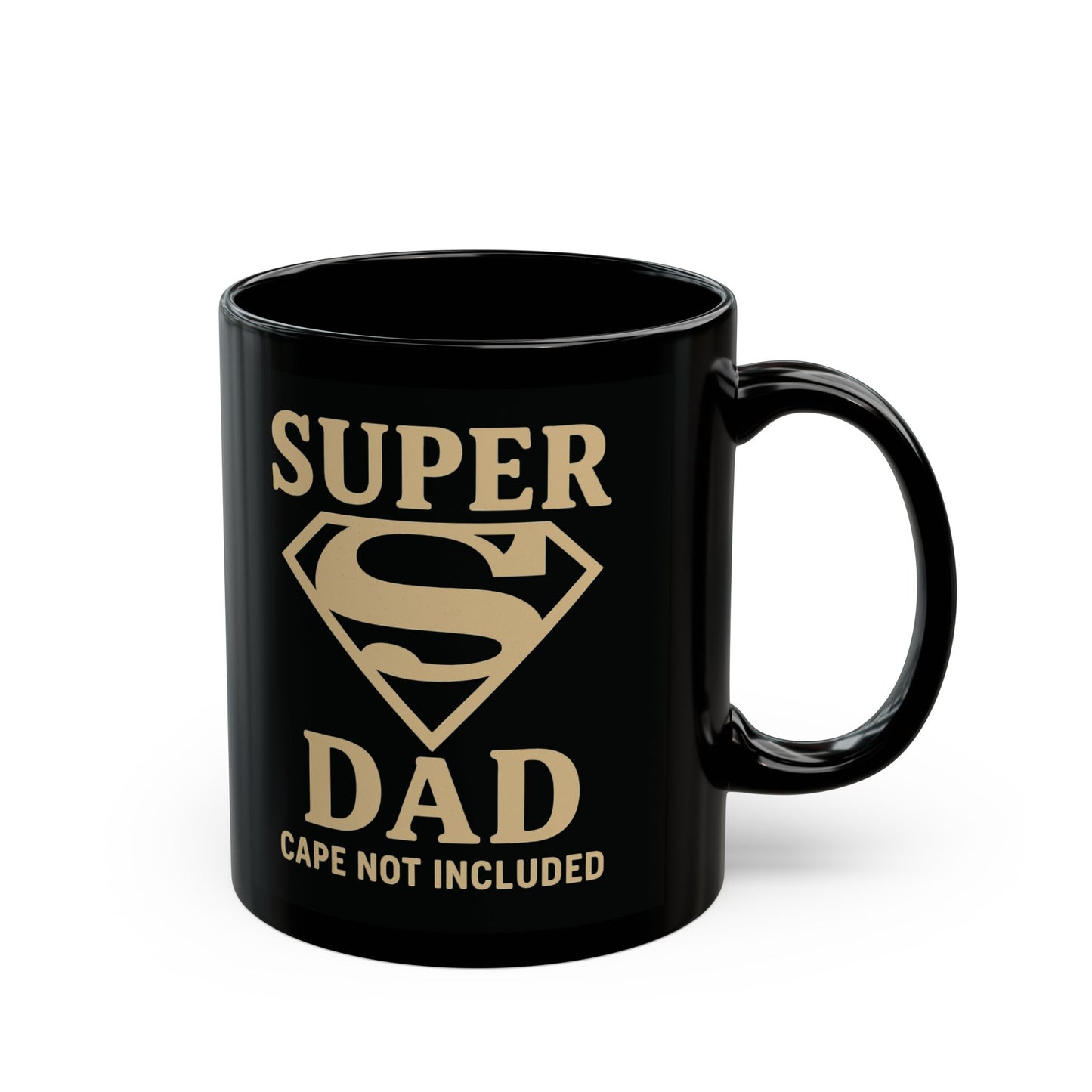 Super Dad Black Mug - Perfect Gift for Father’s Day, Coffee Lover, Funny Dad Gift, Birthday Present, Home Office Decor