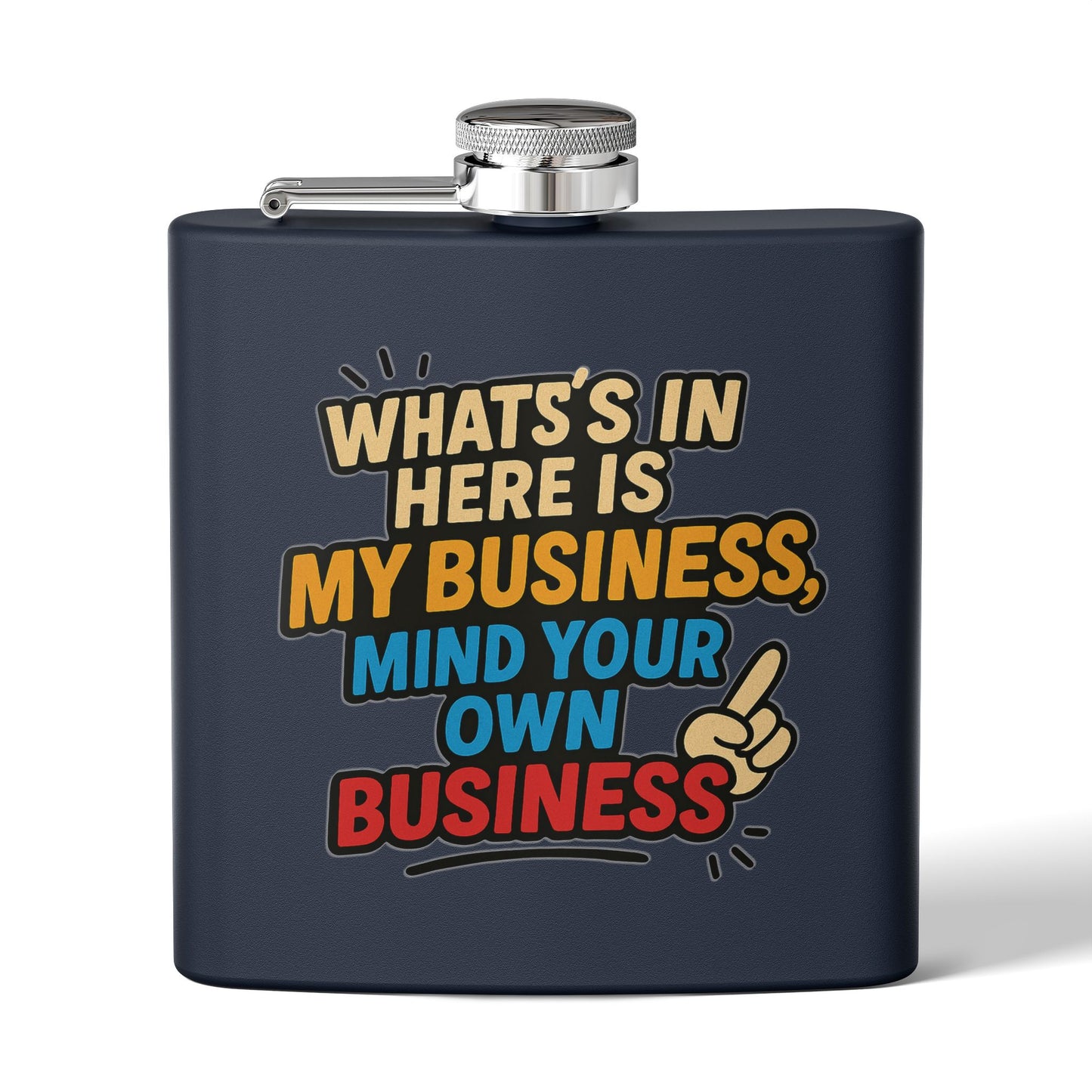 Stainless Steel Flask with Funny Quote