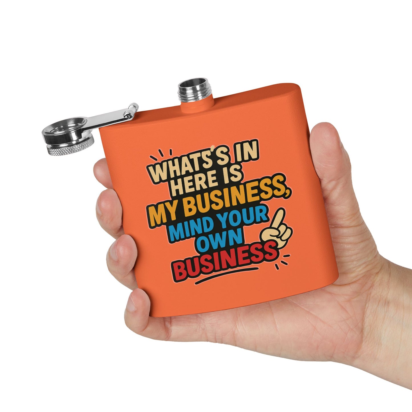 Stainless Steel Flask with Funny Quote