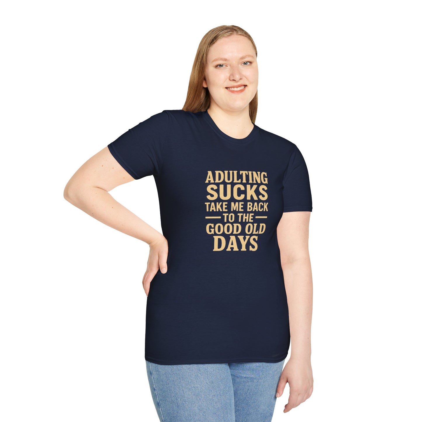 Nostalgic Tee with Funny Saying